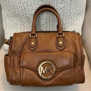 Michael Kors Pebbled Leather Satchel Bag